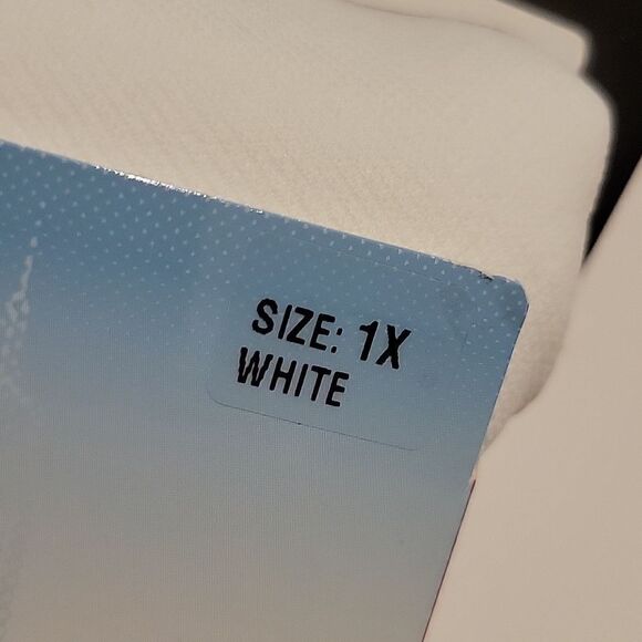 NEW 1X SPANX DENIM WASH WHITE SLIMMING CLASSIC SEAMLESS LEGGINGS NWT - Picture 2 of 7